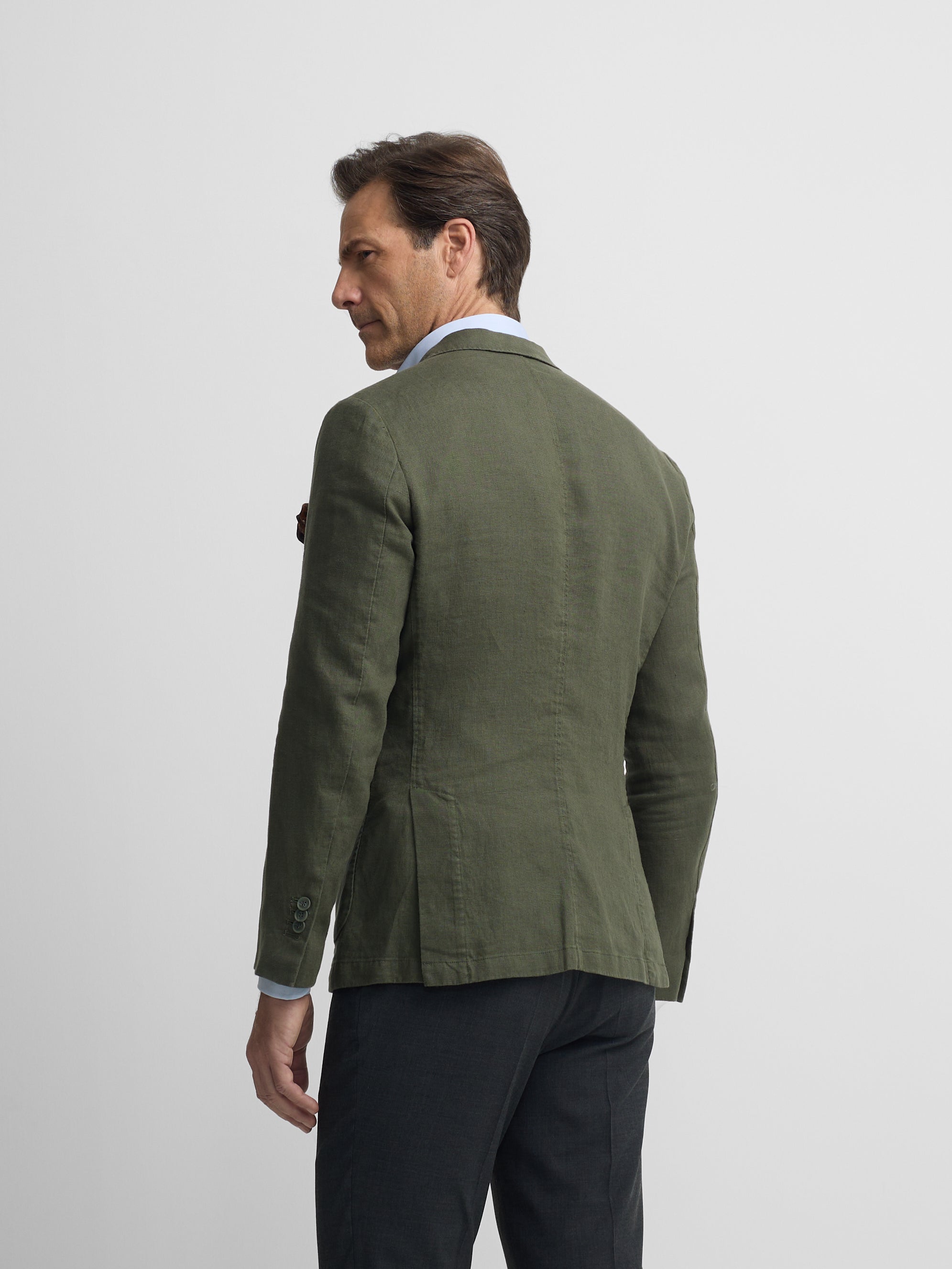 Blazer cruzado comfort verde