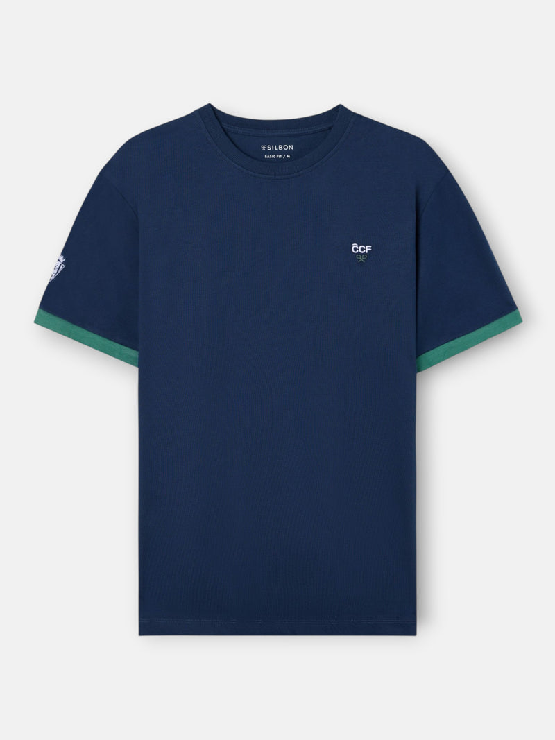 Camiseta silbon CCF azul-marinho