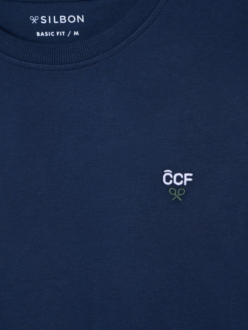 Camiseta silbon CCF azul-marinho