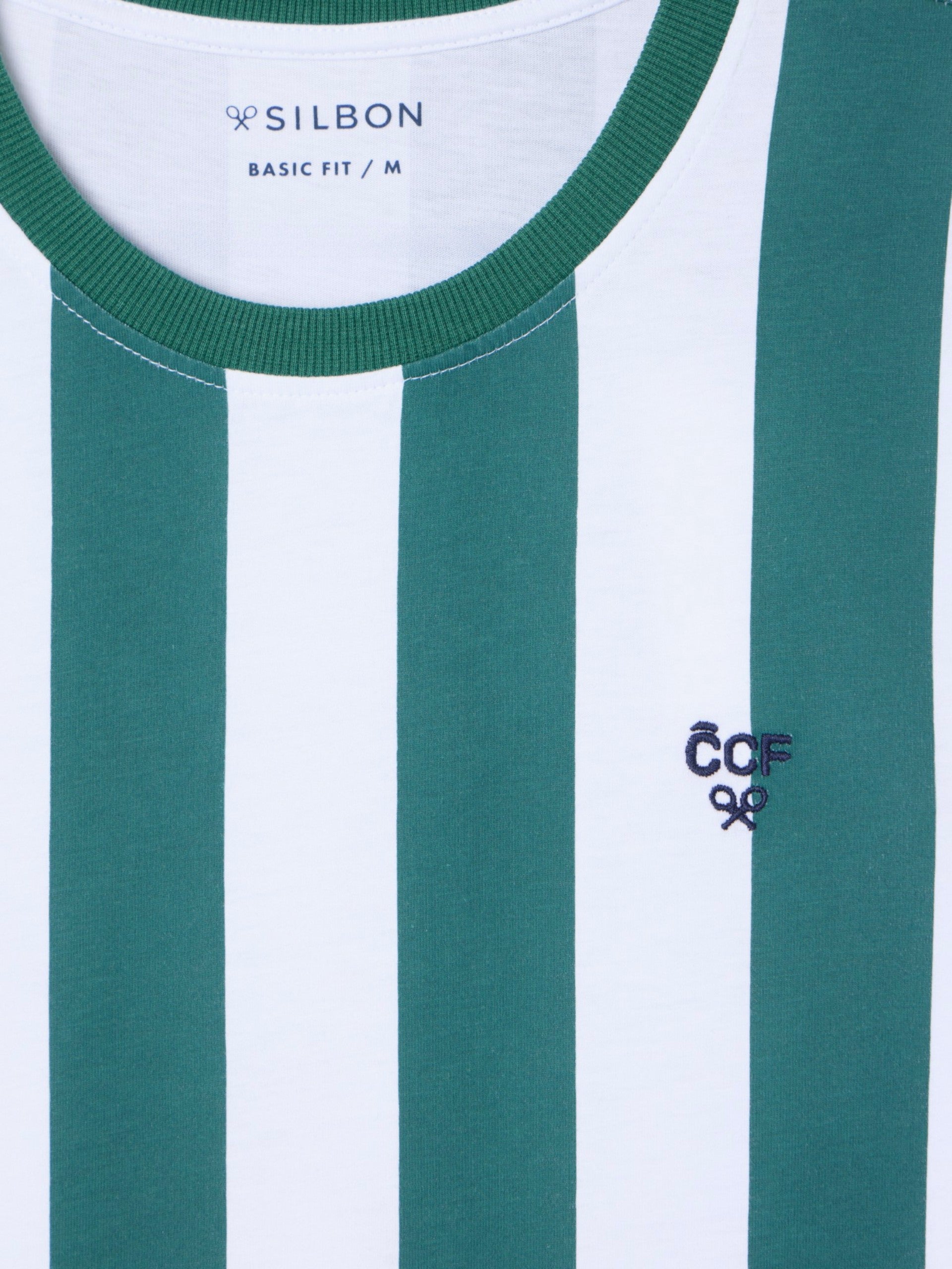 T-shirt Silbon CCF rayures