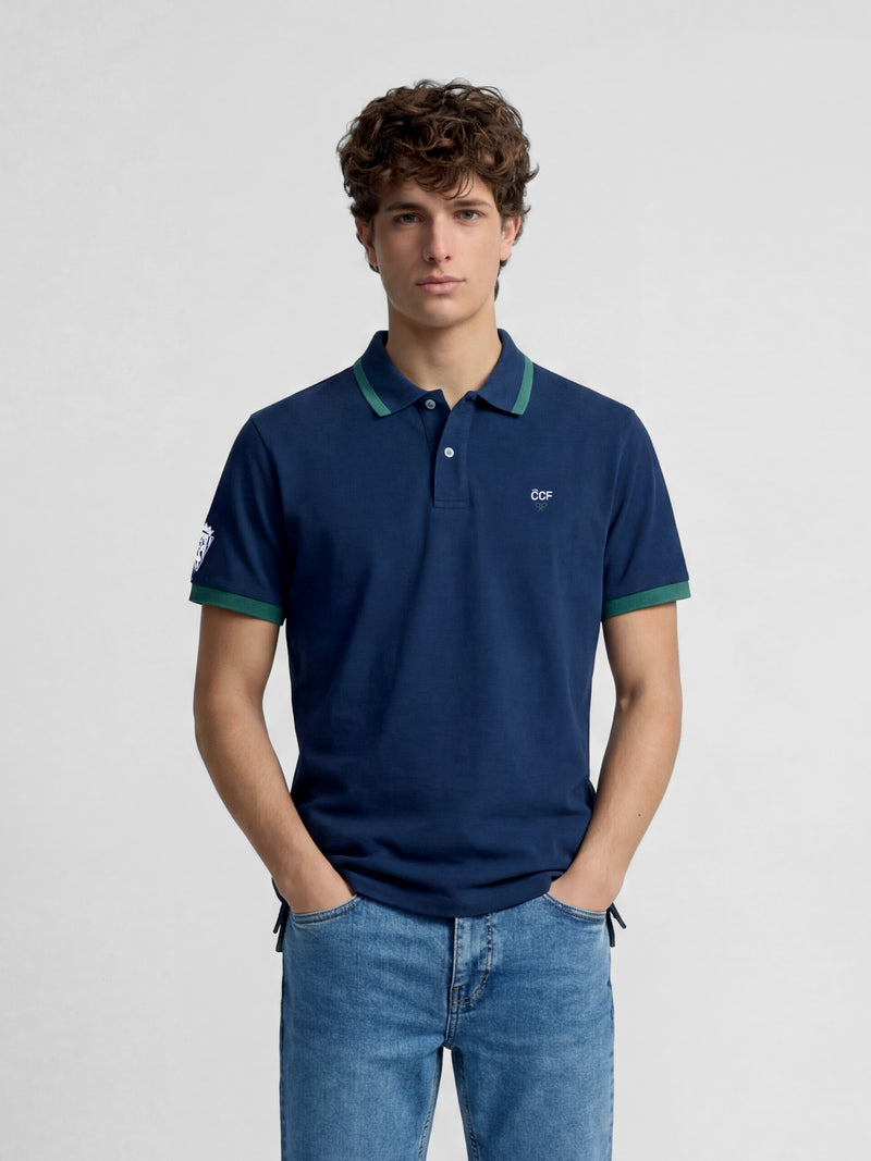 Polo Silbon CCF azul-marinho