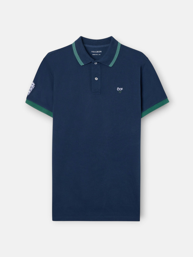 Polo Silbon CCF azul-marinho