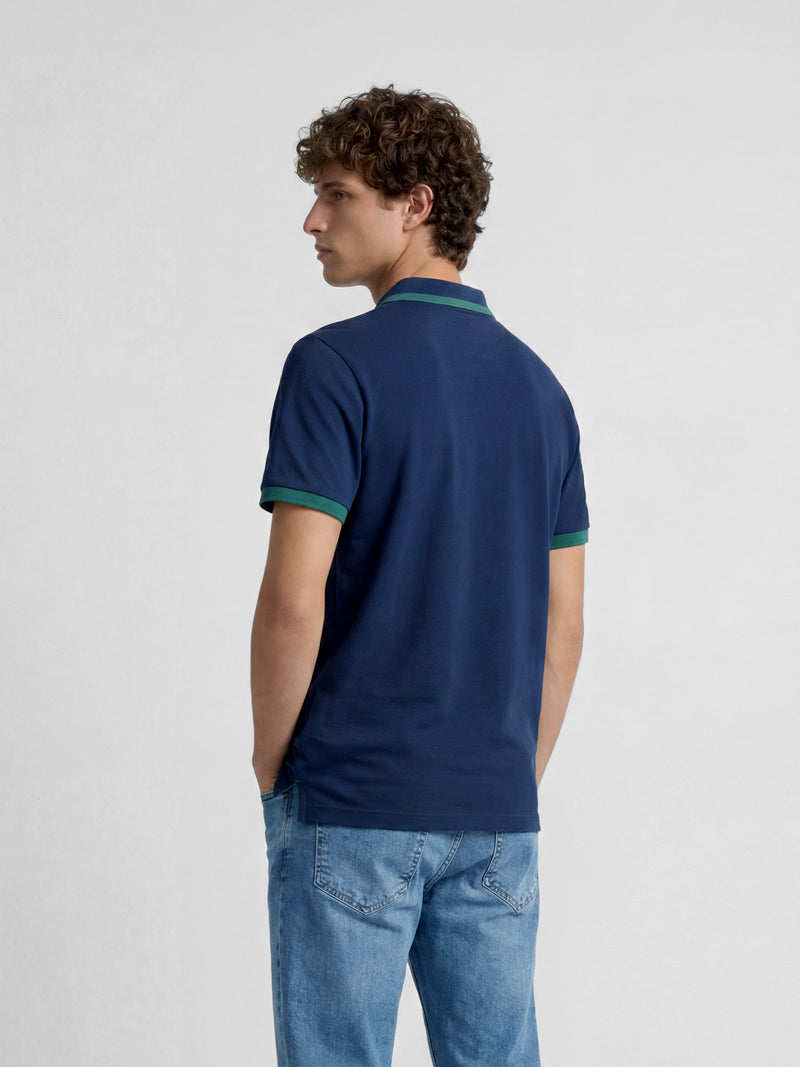 Polo Silbon CCF azul-marinho