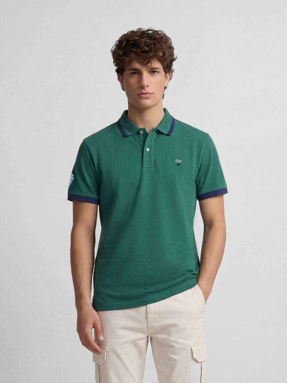 Silbon CCF green polo