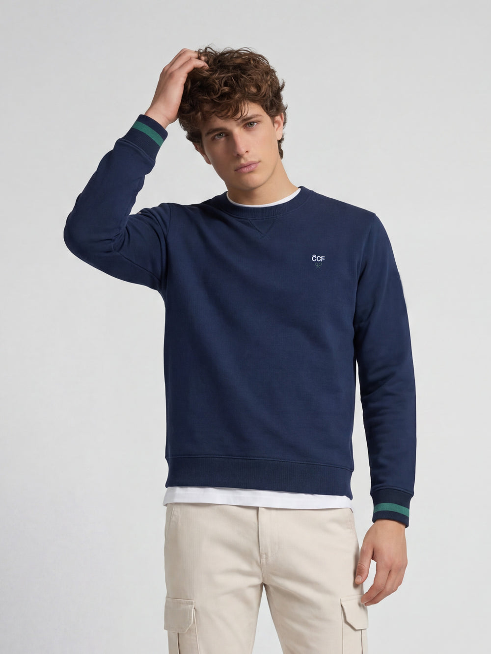 Silbon CCF navy blue sweatshirt