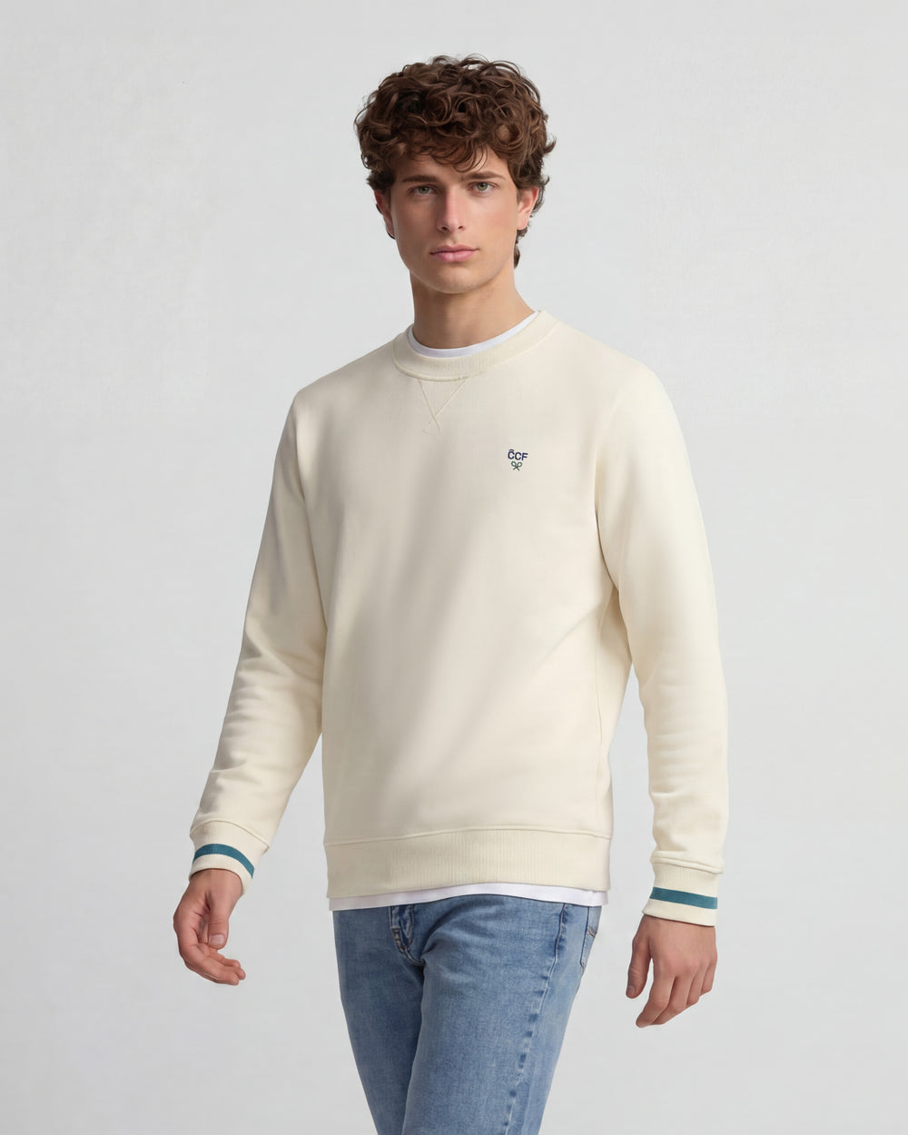 Silbon CCF cream sweatshirt