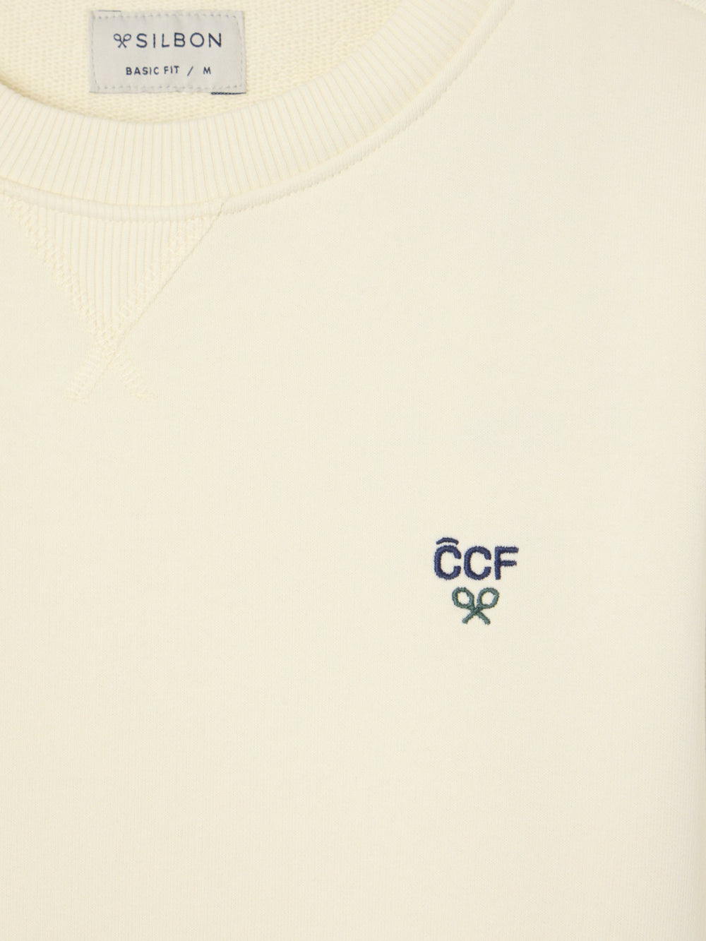 Sweat-shirt Silbon CCF crème