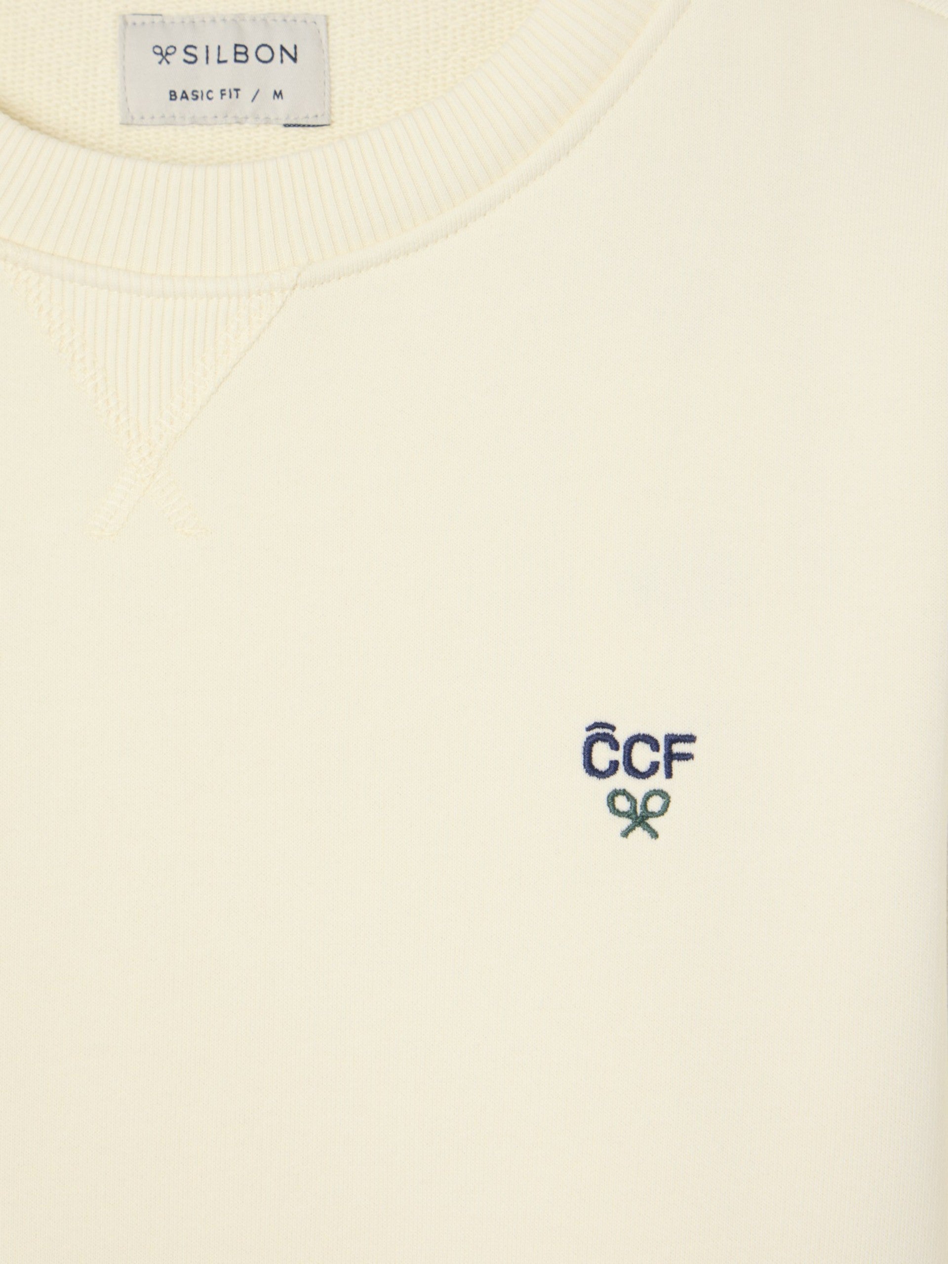 Silbon CCF cream sweatshirt