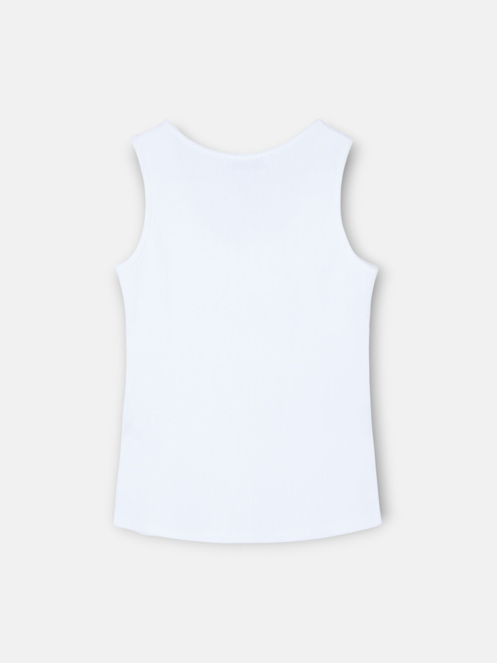 Silbon women's tank top with white appliqués