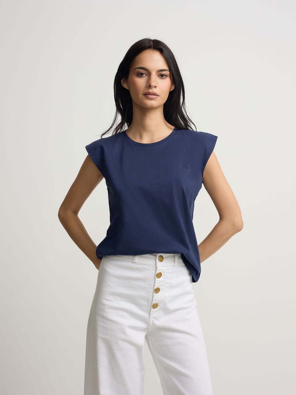 Women's blue sun t-shirt