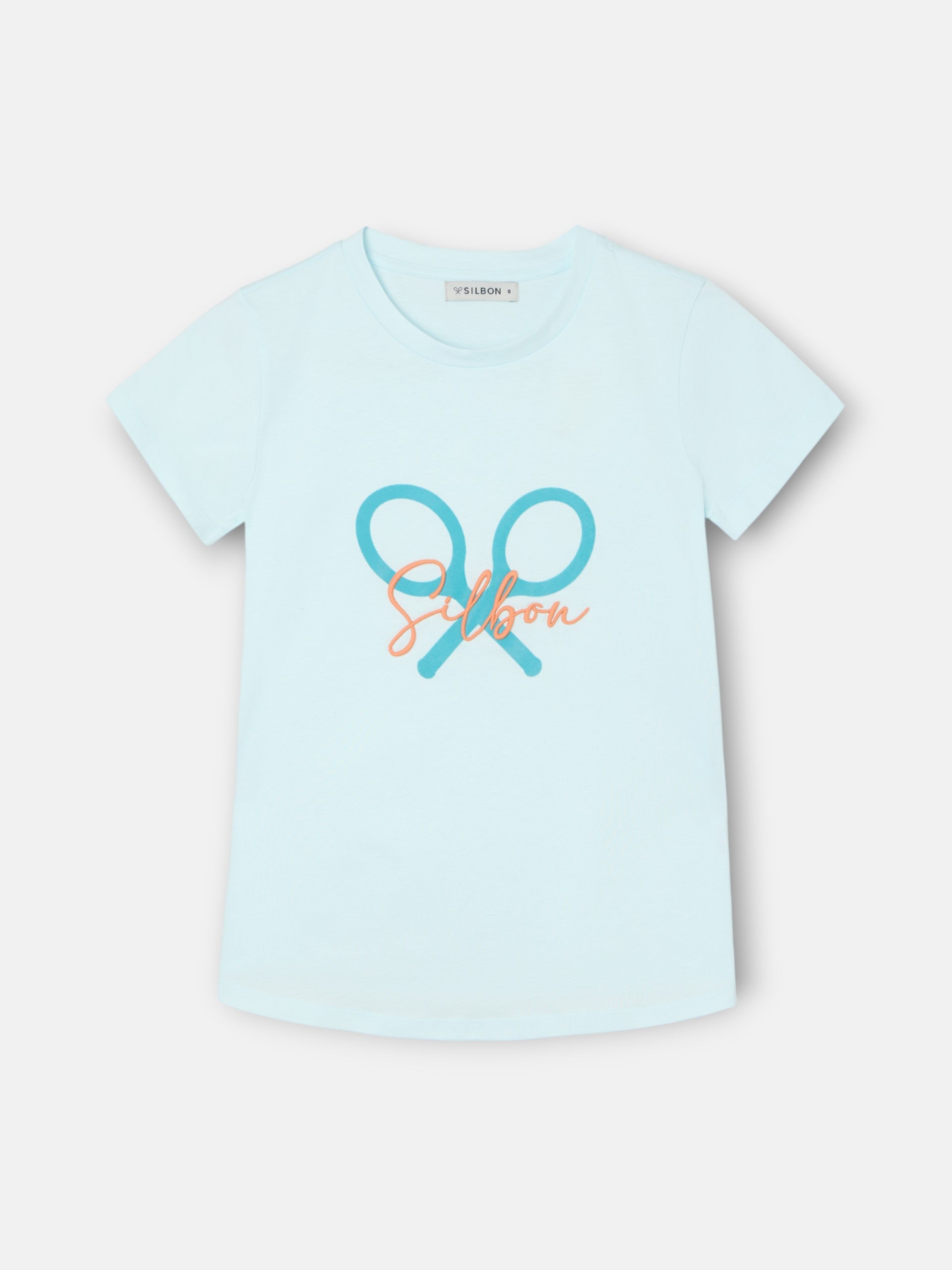 T-shirt raquette verte classique pour femmes