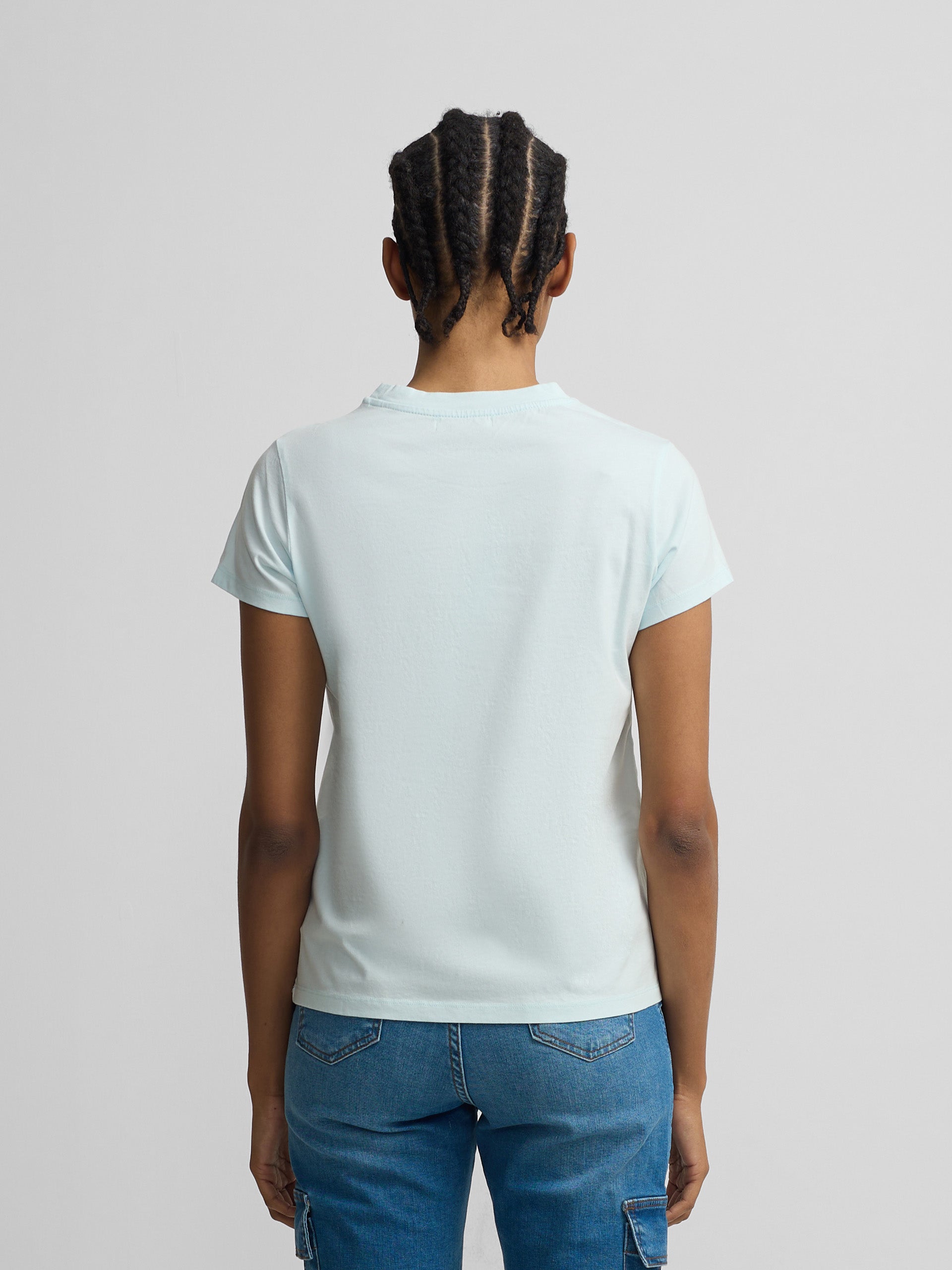 T-shirt raquette verte classique pour femmes