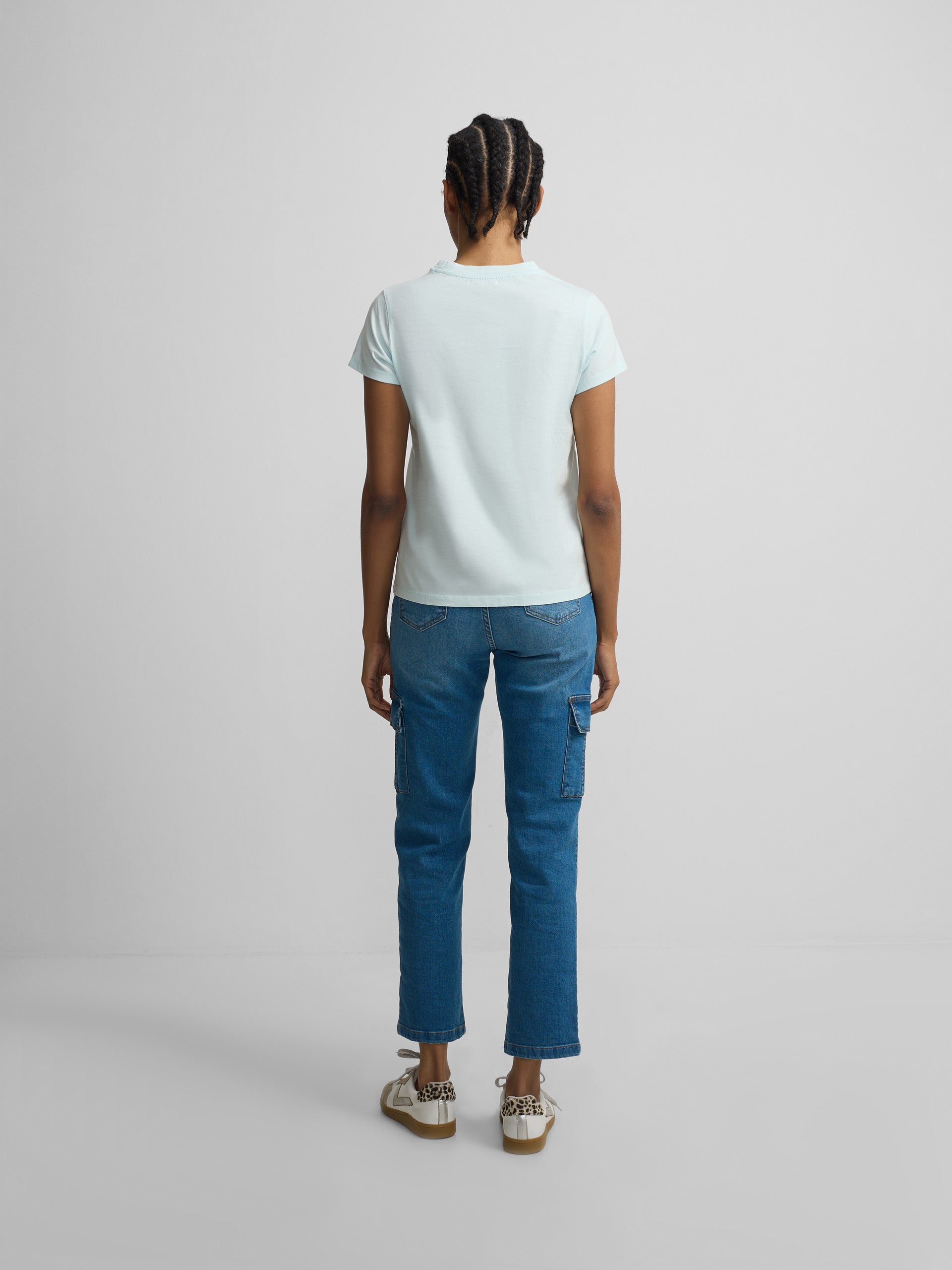 T-shirt raquette verte classique pour femmes