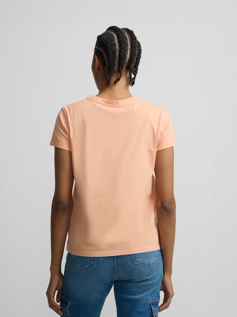 Camisola clássica laranja mulher