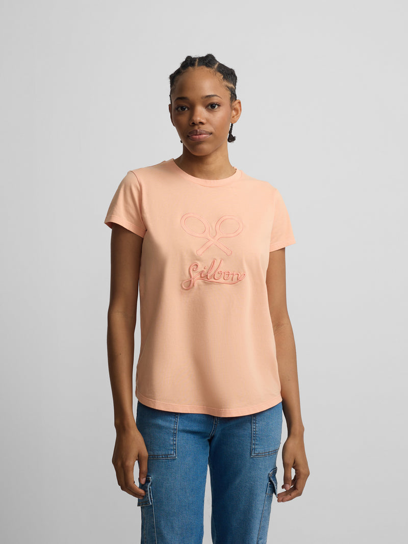 Camisola clássica laranja mulher
