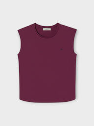 Camiseta woman sun burdeos