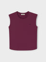 Camiseta woman sun burdeos