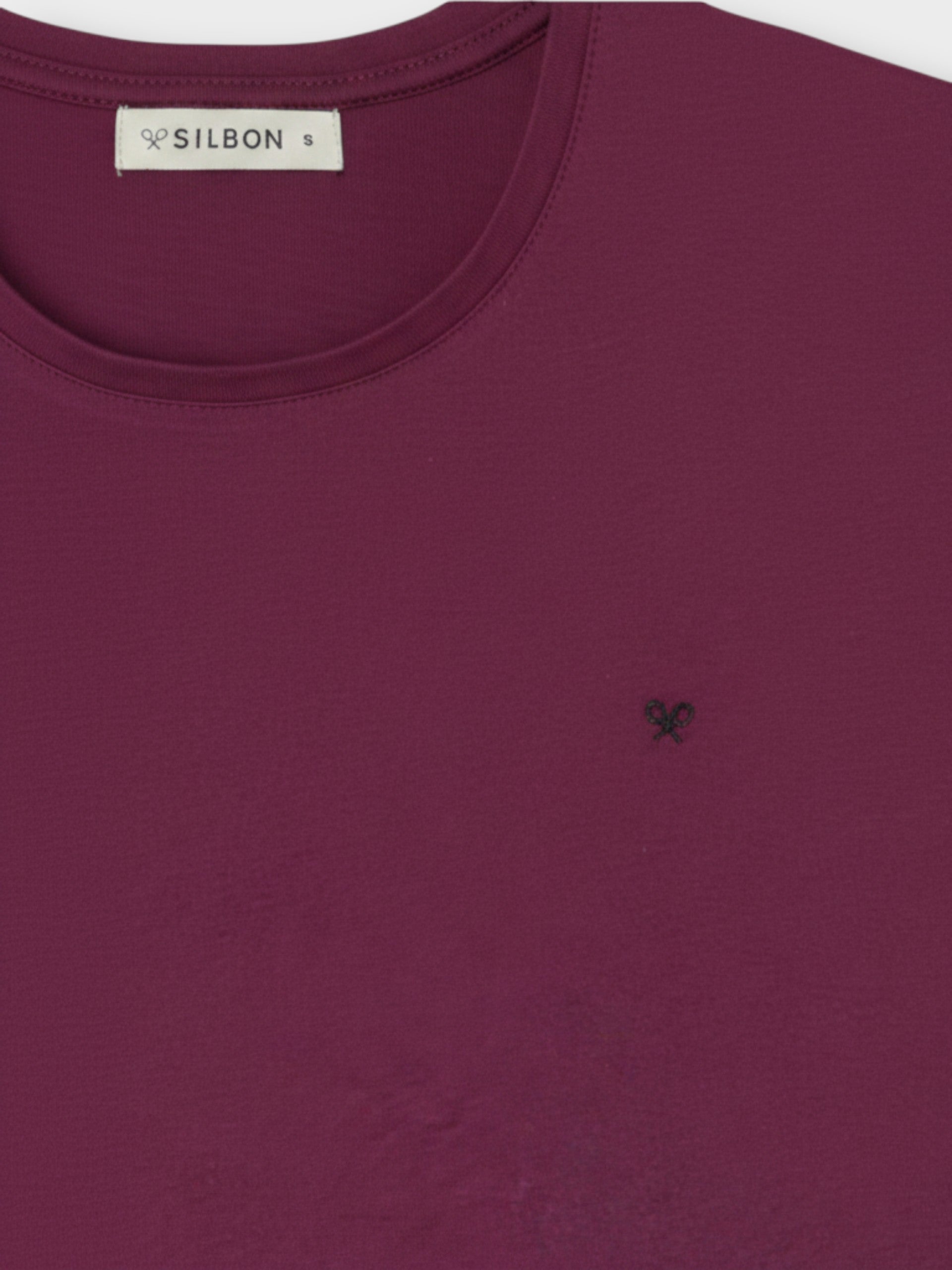 T-shirt mulher sun bordô