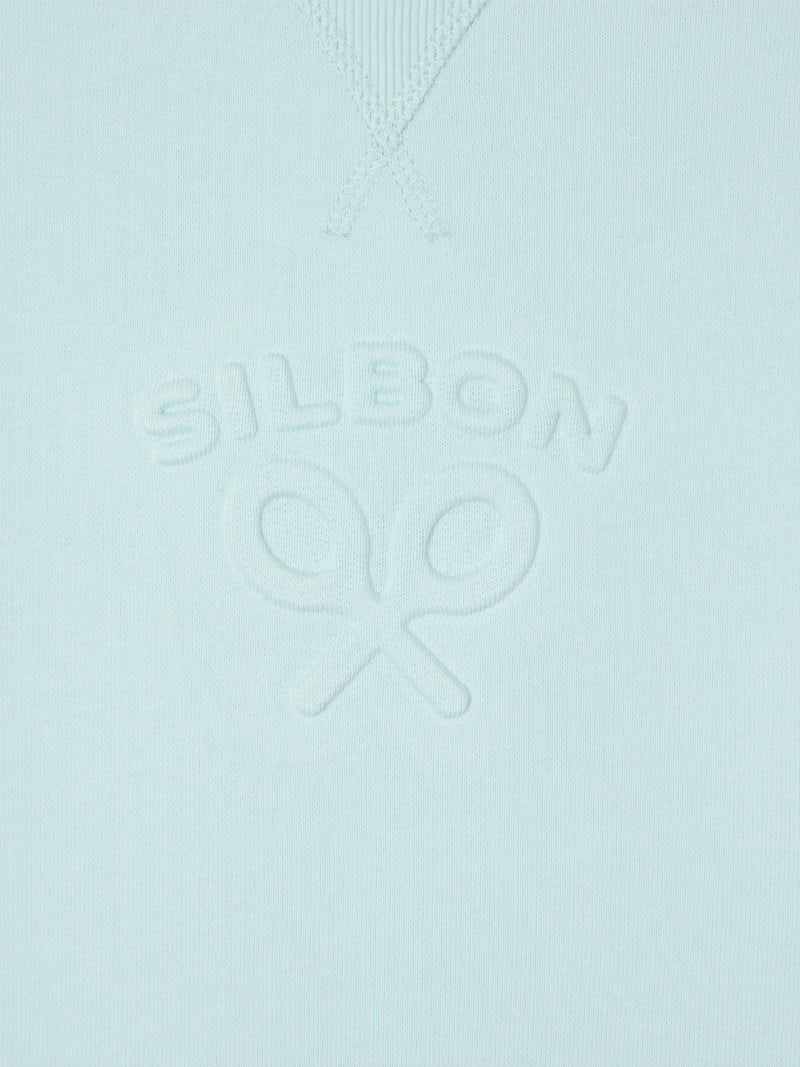 Sudadera woman silbon clasico celeste