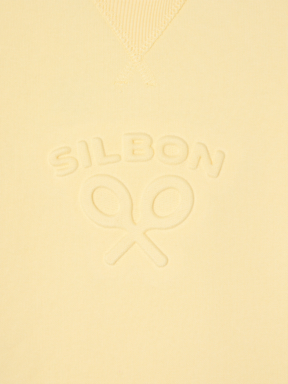 Sweat femme jaune classique Silbon