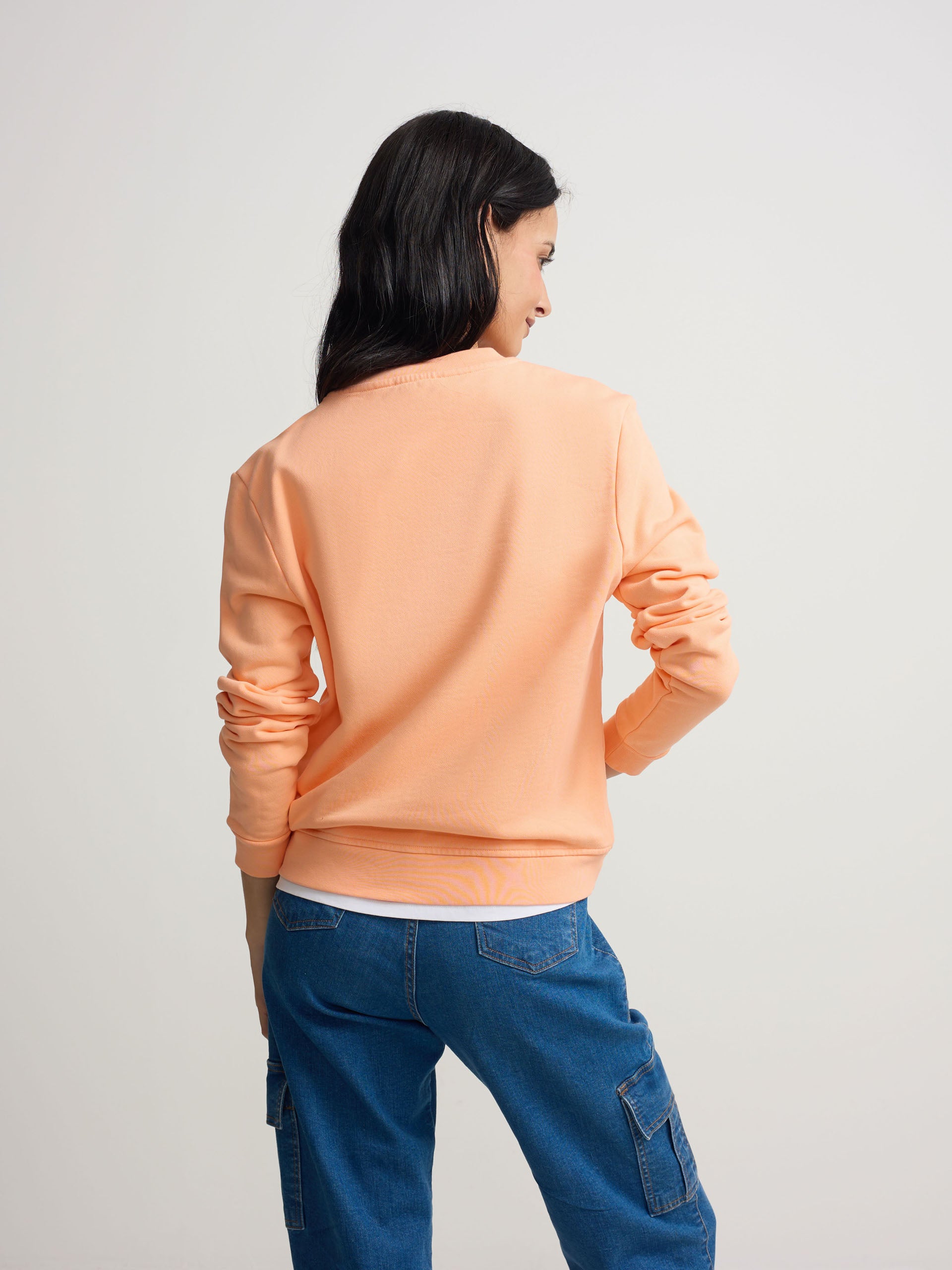 Sudadera woman bordado silbon naranja