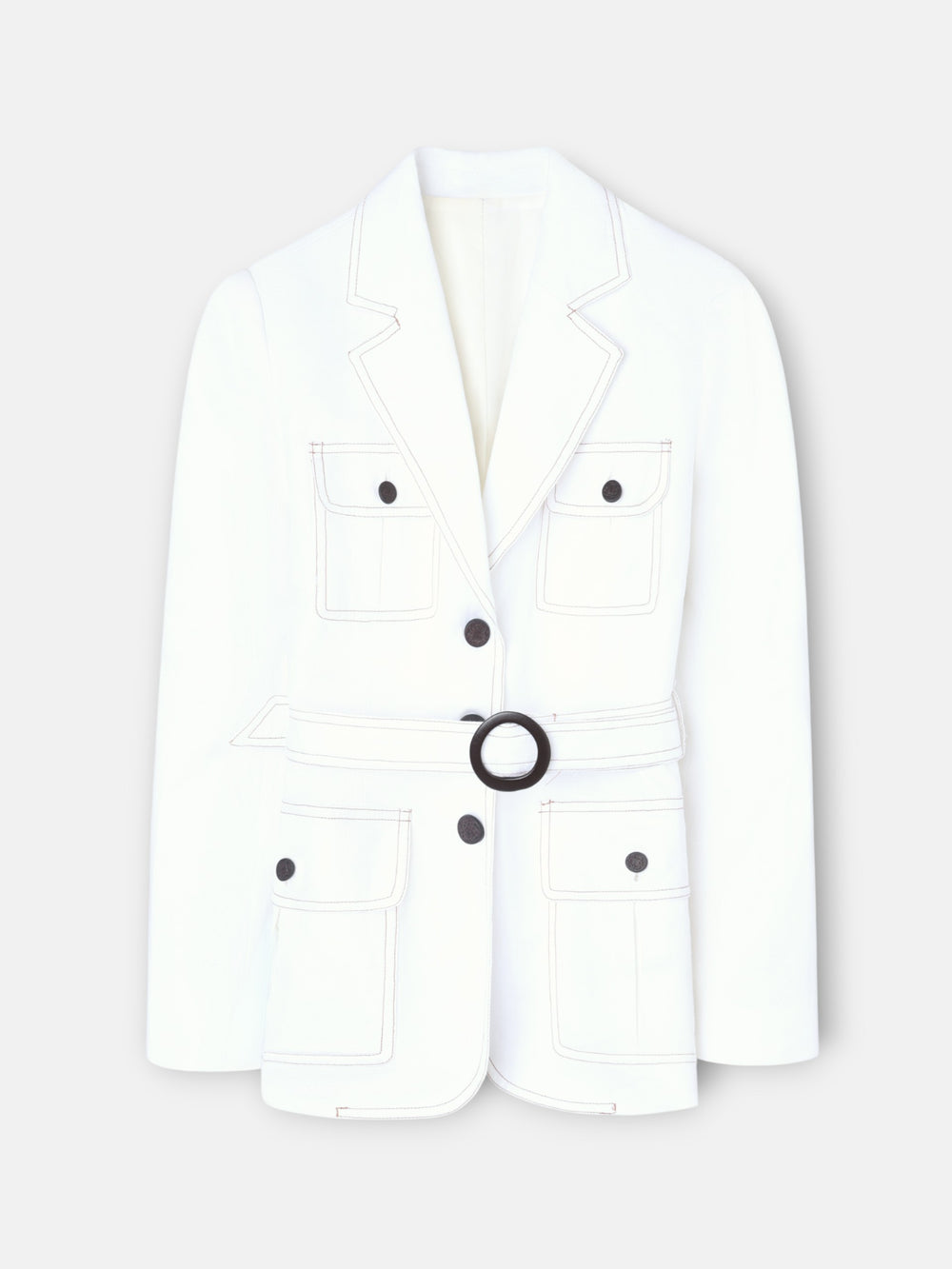 Veste de style saharien avec poches et détails bruts