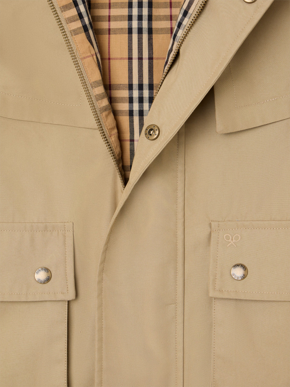 Parka corta capa marron