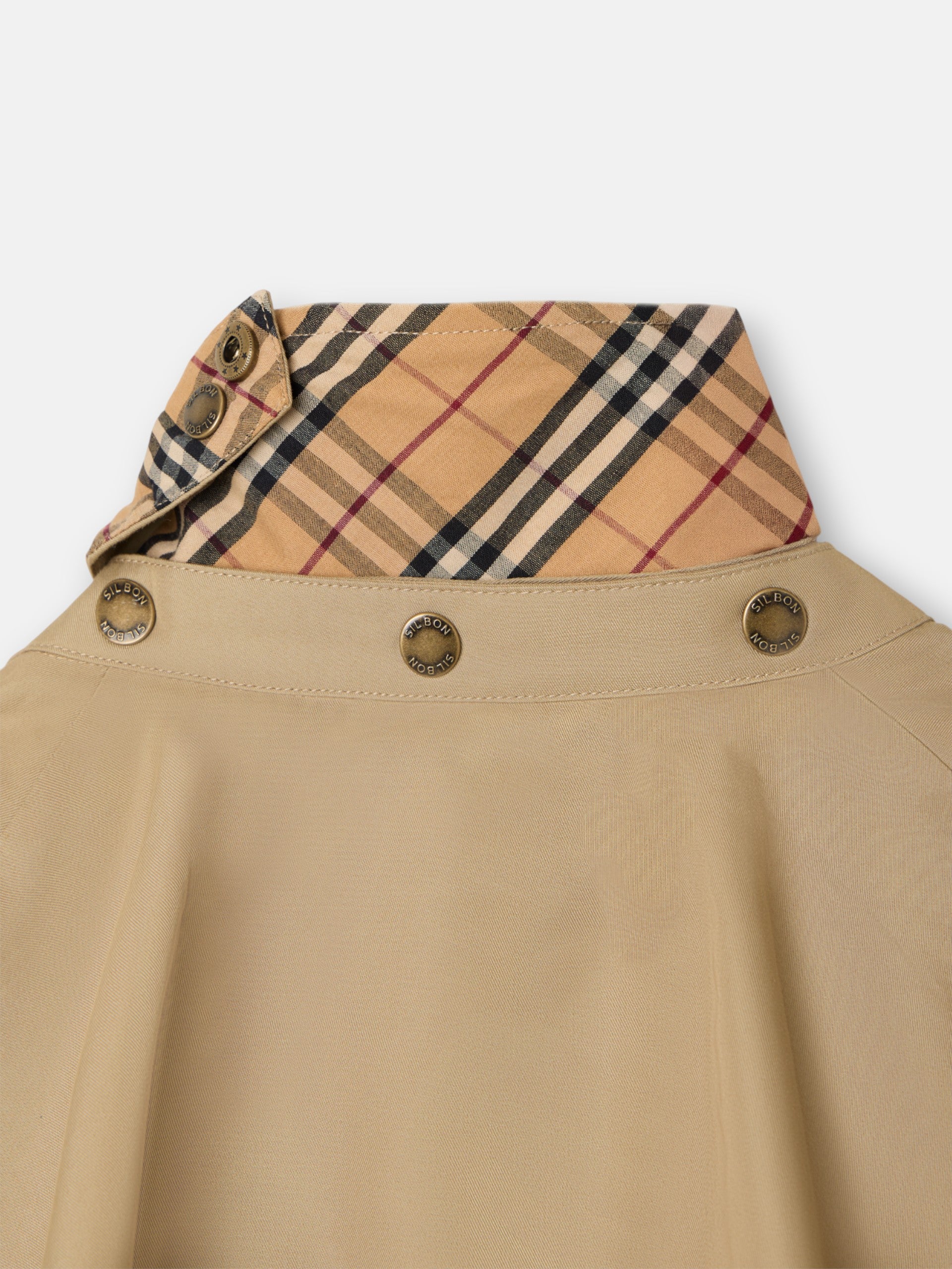 Parka corta capa marron