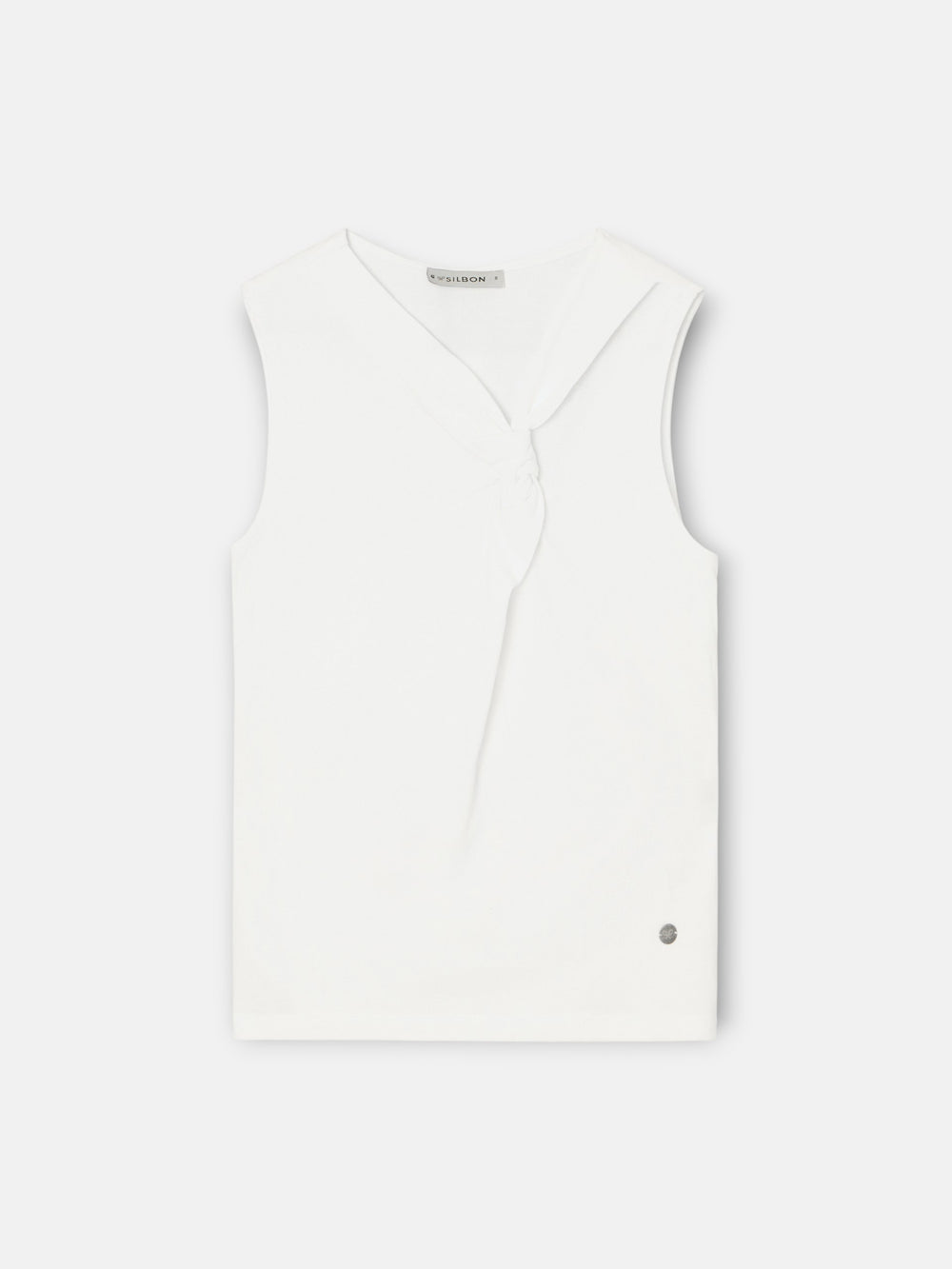 T-shirt femme nœud blanche