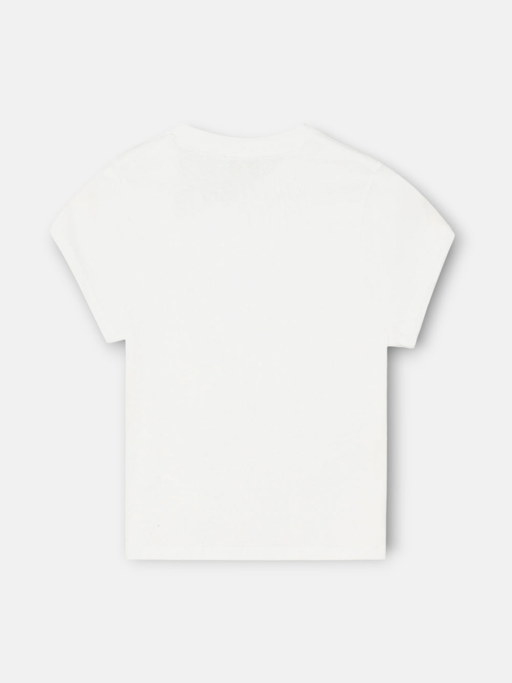 Camiseta woman nudo aplique blanca