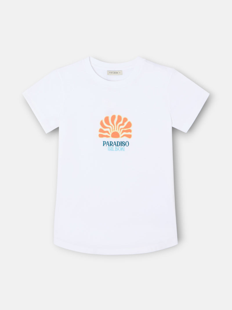 Camiseta woman paradiso blanca