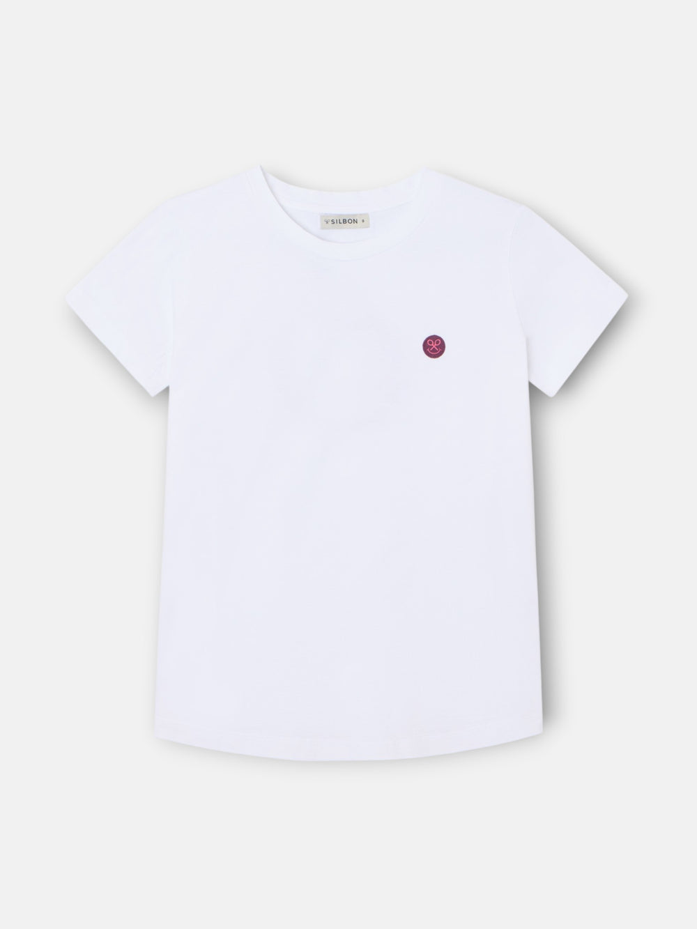 Woman's white t-shirt with smile print