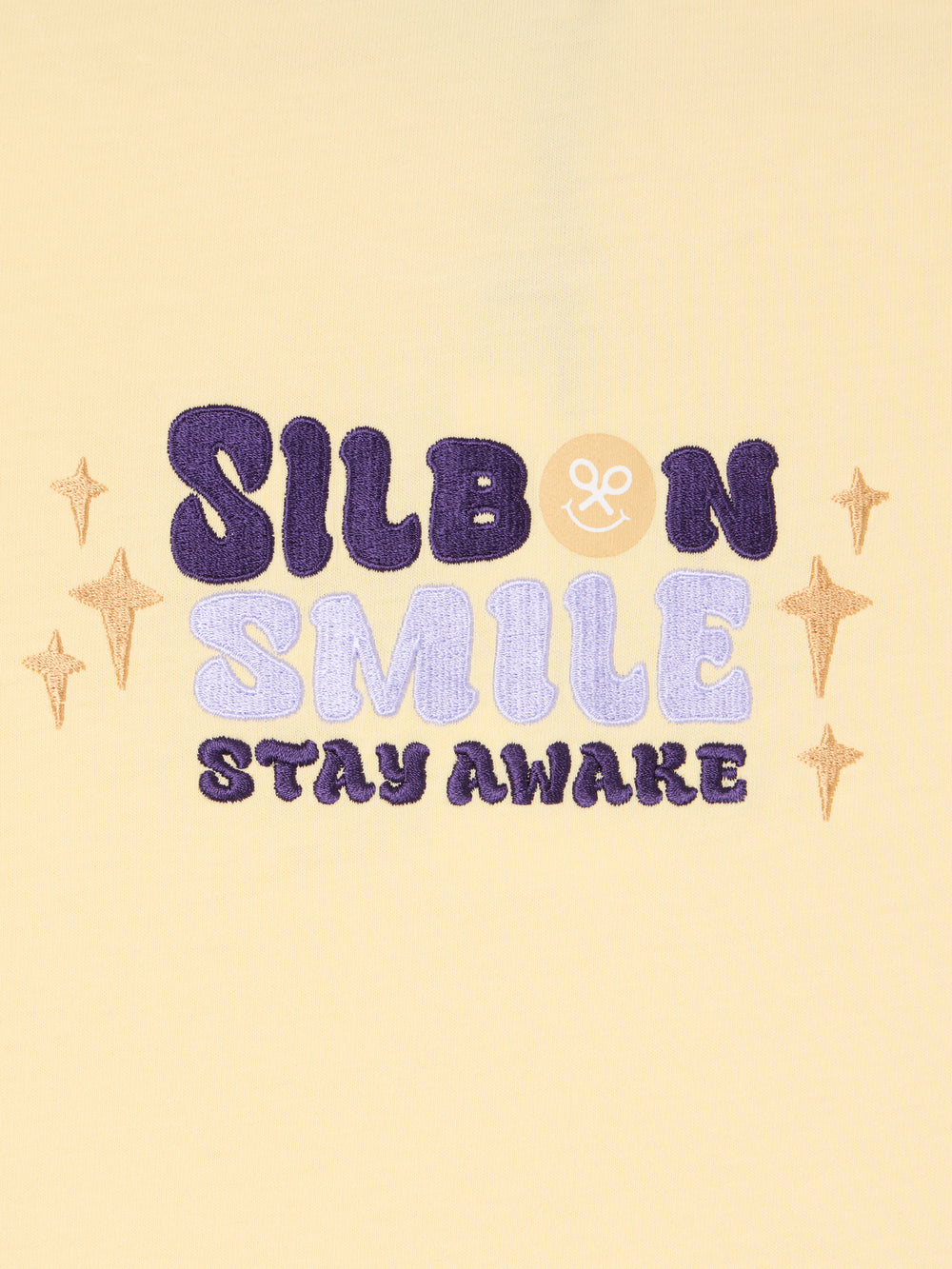 T-shirt jaune Silbon Smile pour femmes