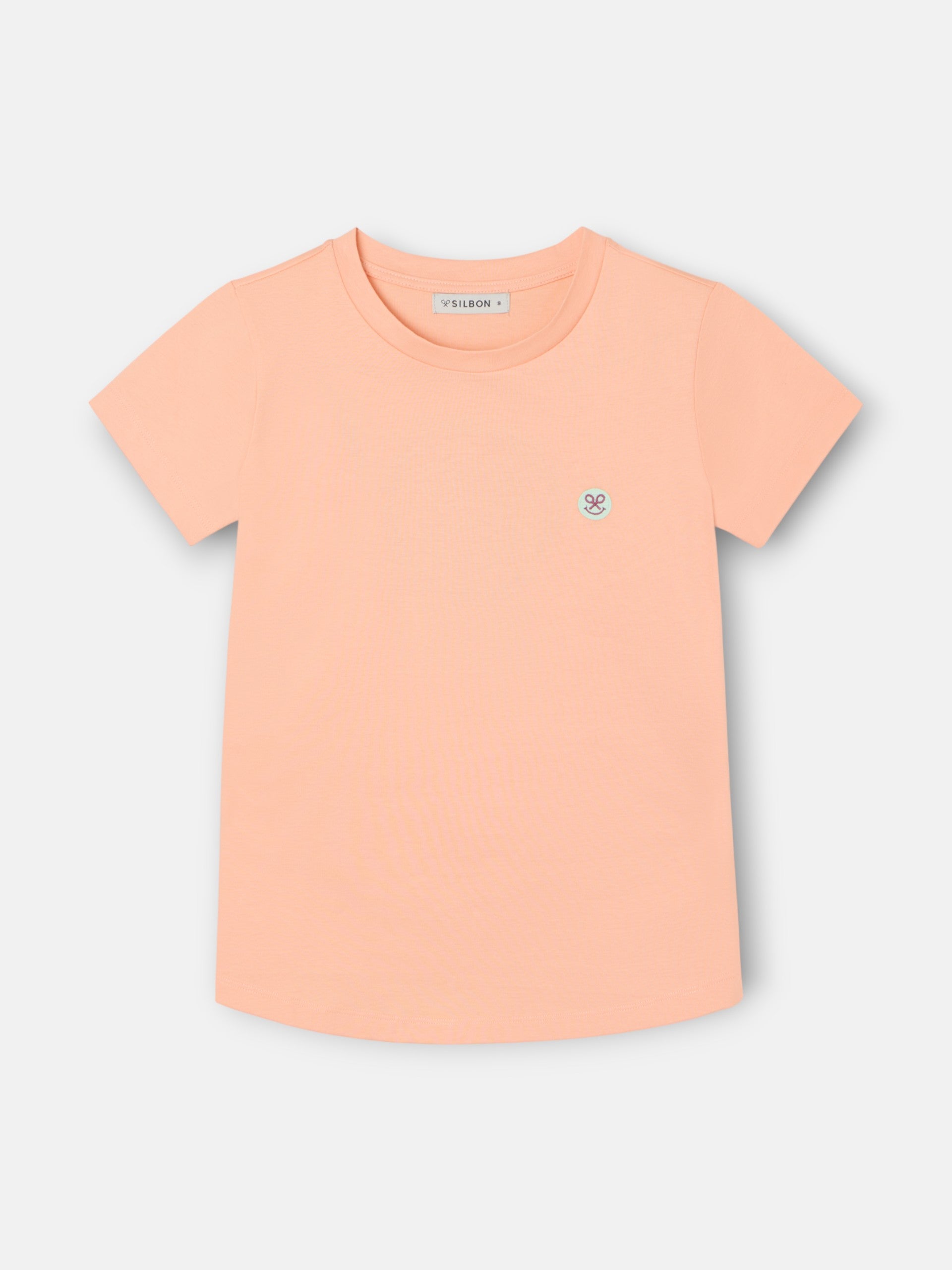 Woman Smile orange print t-shirt