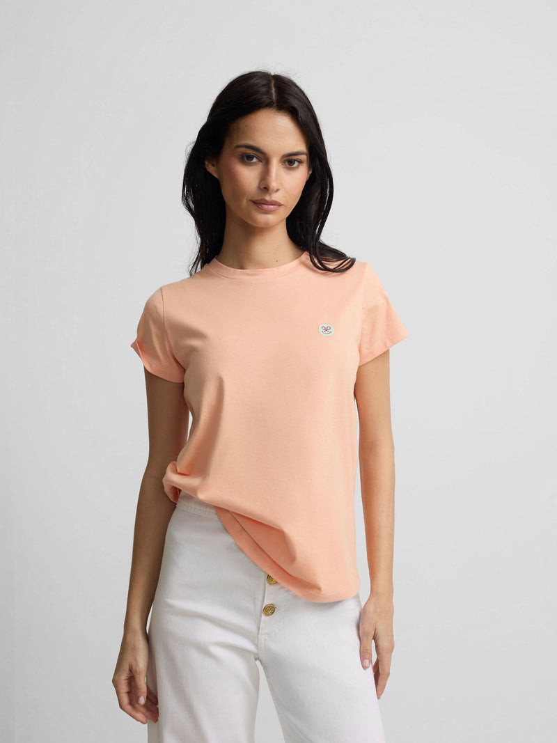 Camiseta woman smile estampado naranja