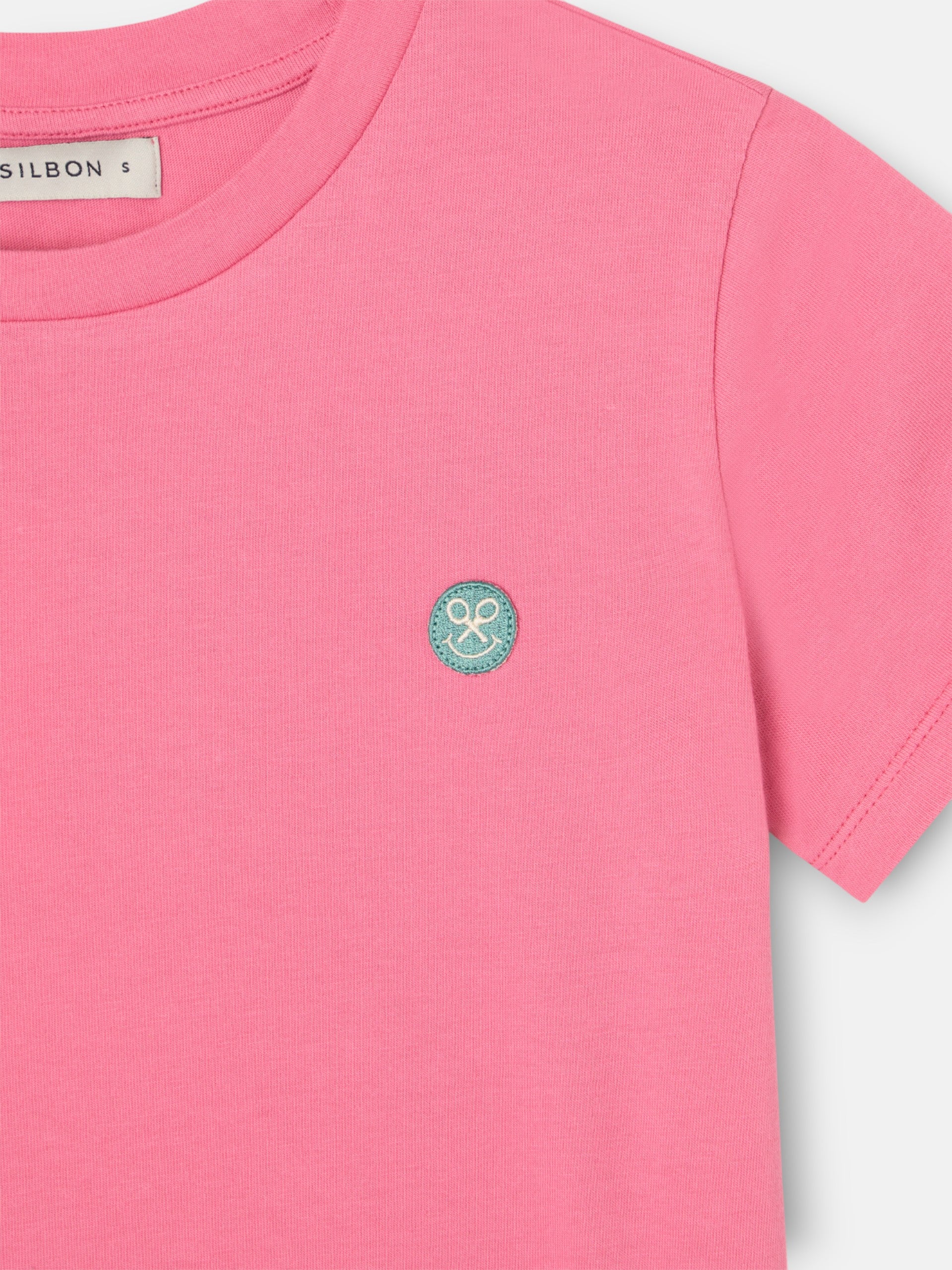 T-shirt rose Silbon Smile pour femme