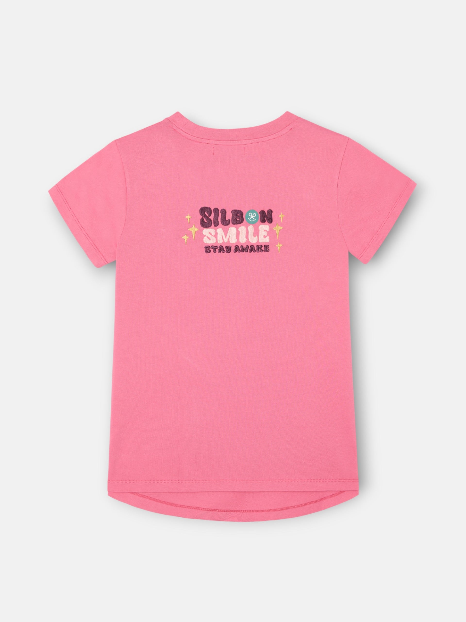 T-shirt rose Silbon Smile pour femme