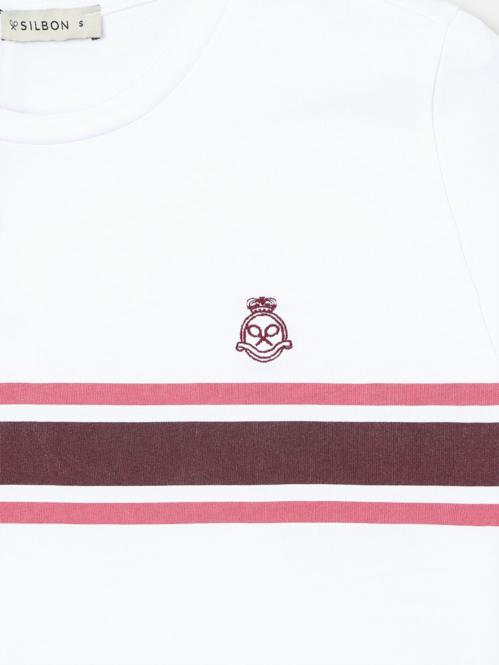 Camiseta woman escudo banda rosa