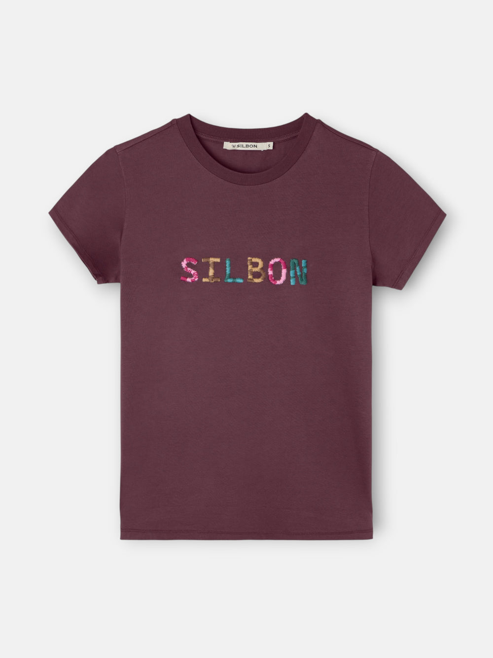Silbon Scribbled Purple Women's T-shirt