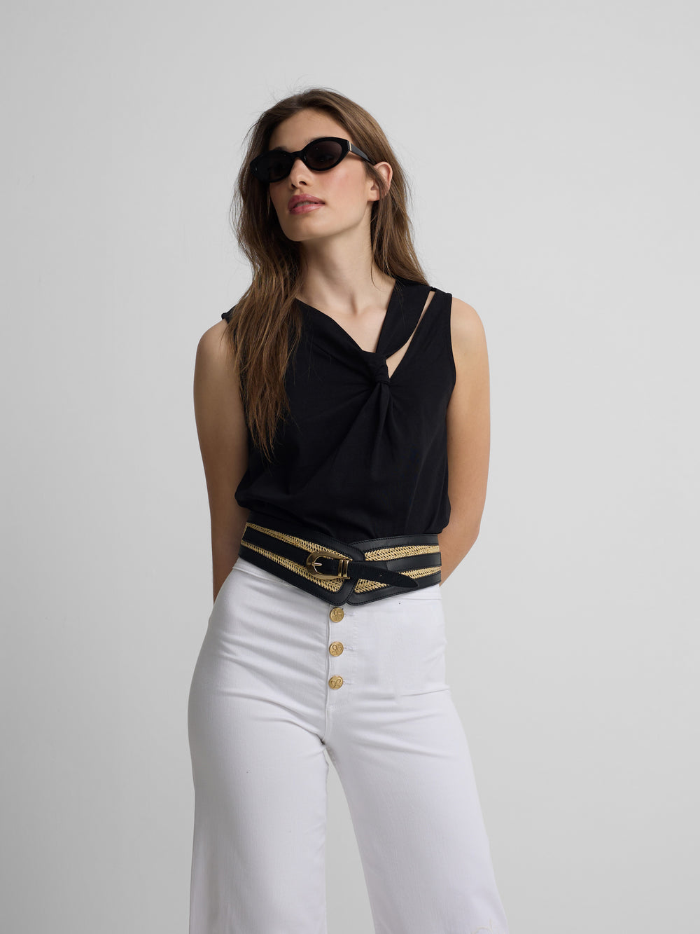 Camiseta woman nudo negra