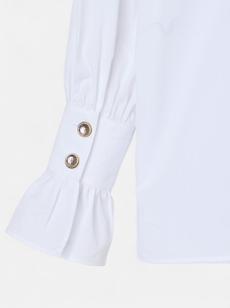 White shirt with cuff detail