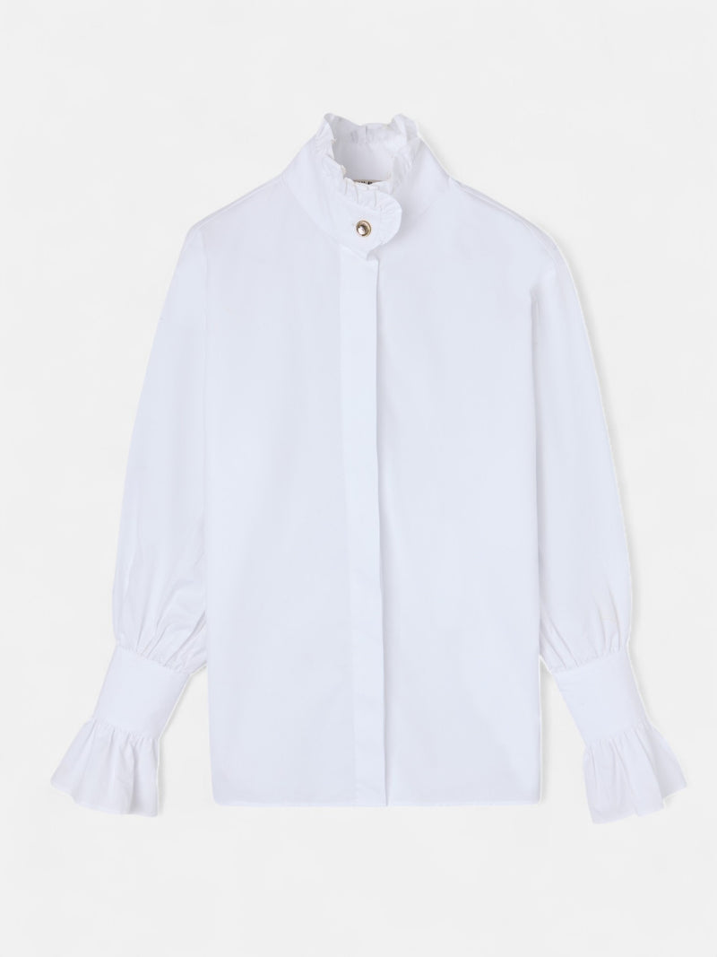 White shirt with cuff detail