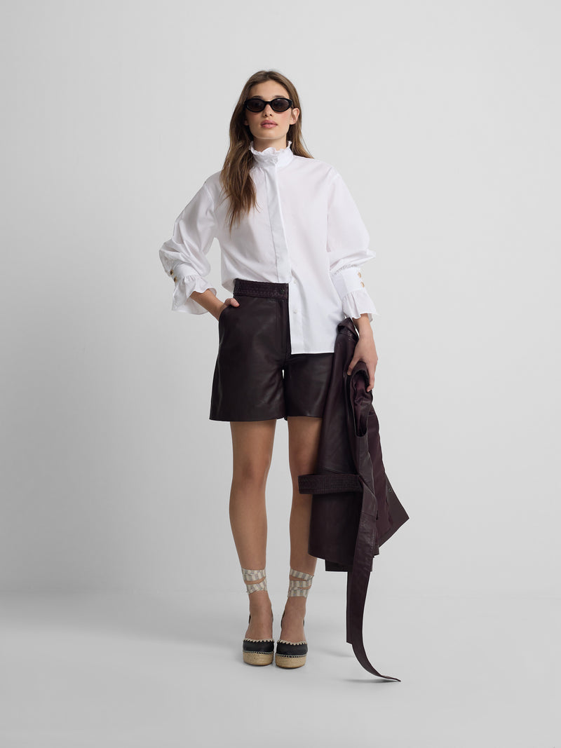 White shirt with cuff detail