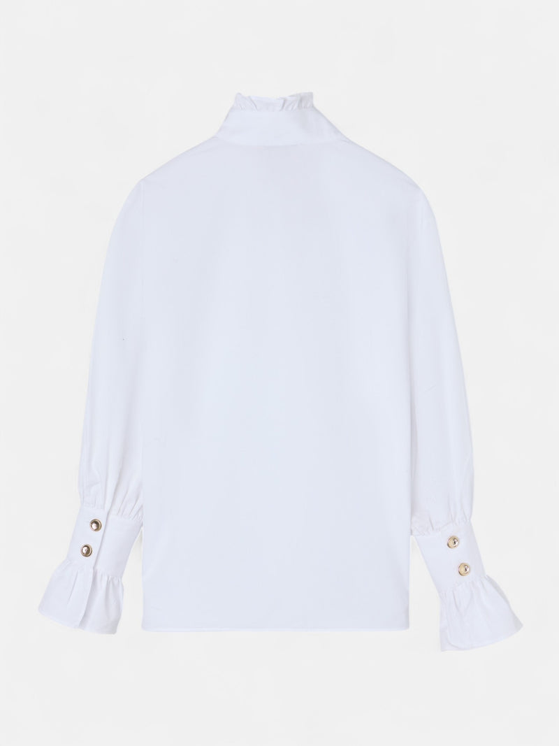 White shirt with cuff detail