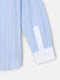 Camisa estrutura riscas azul-claro