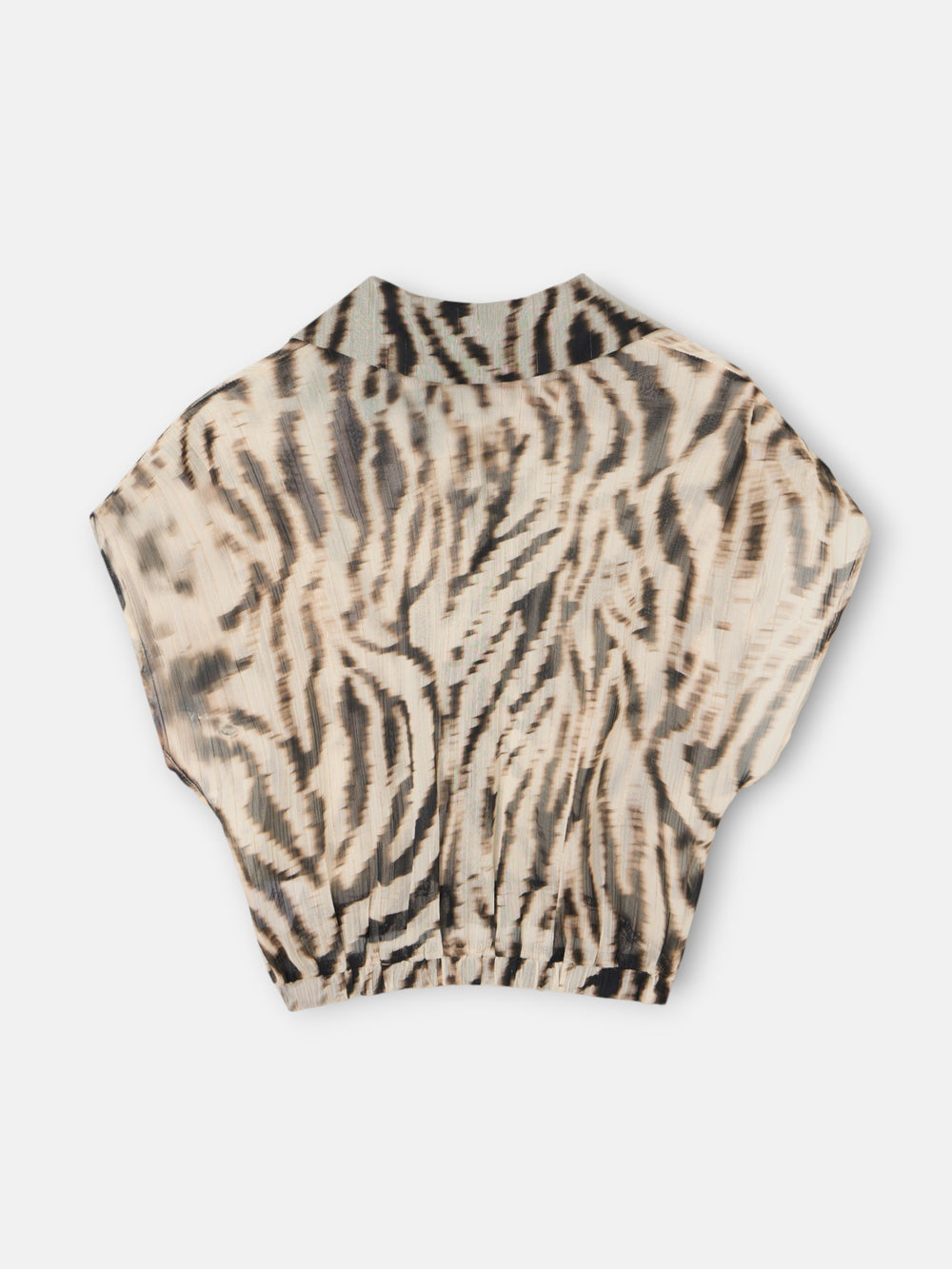 Blusa estampado animal print negro
