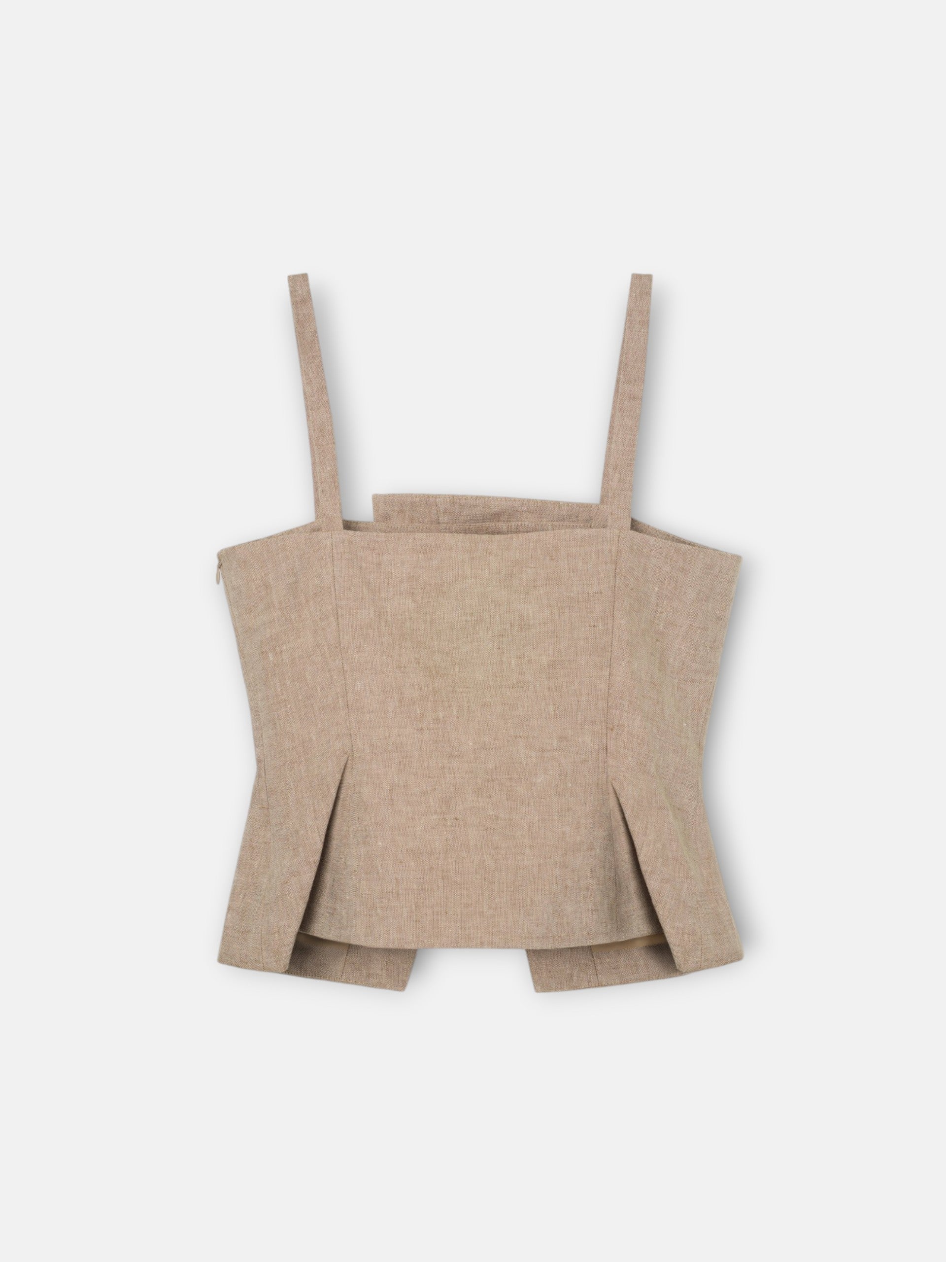 Top bustier beige