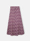Jupe longue imprimée bordeaux