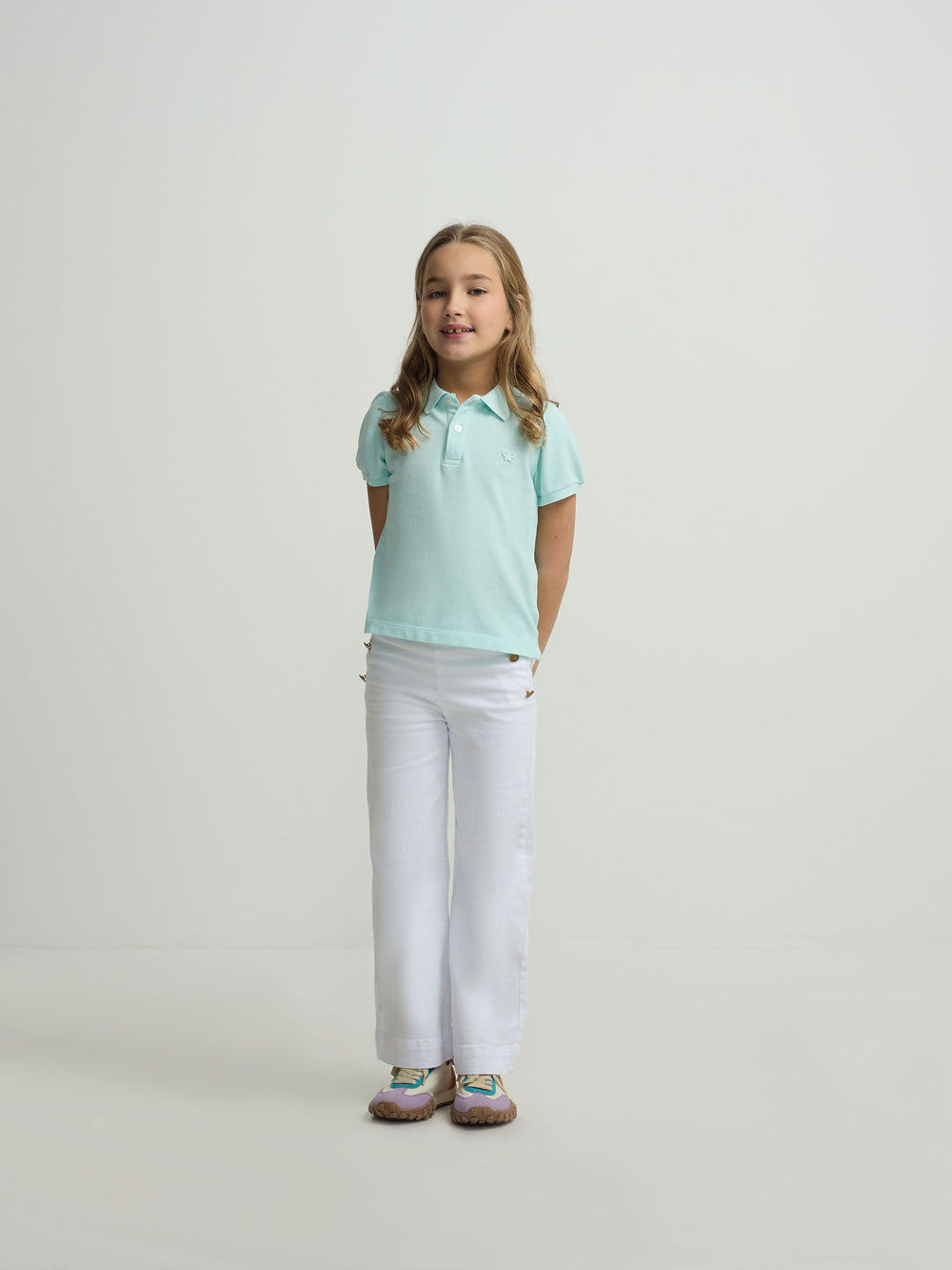 Pantalon girl marinero blanco