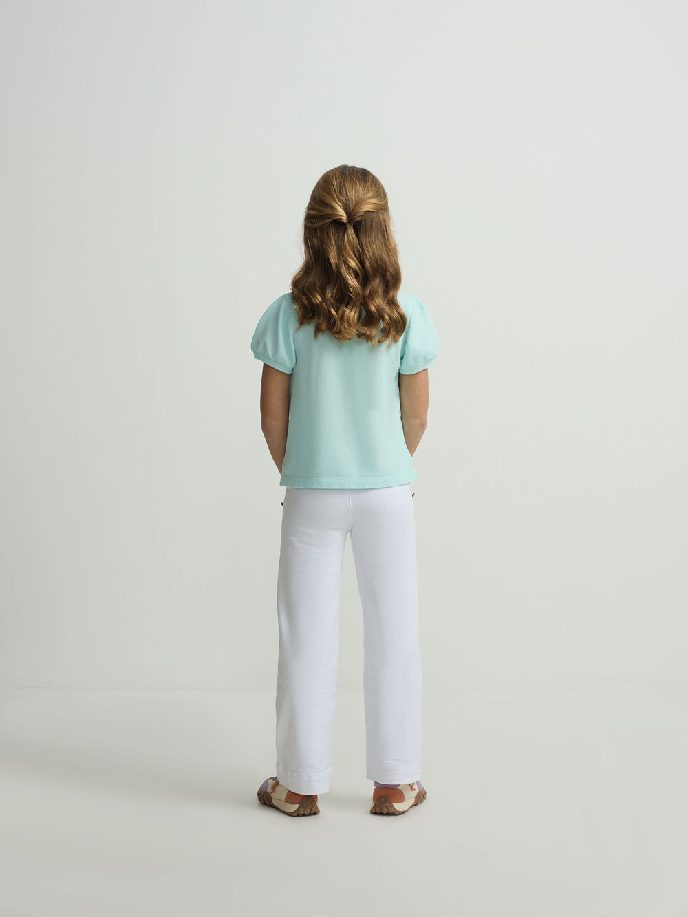 Pantalon girl marinero blanco